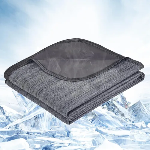 Vista 22 de OIGAE Manta refrescante para personas que duermen con calor – Manta fría de verano suave y ligera para sudores nocturnos, perfecta para cama, sofá