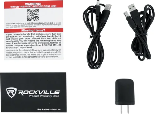 Vista 7 de Interfaz de grabación USB Rockville R-TRACK 2x2, 24 bits 192KHz, 2 micrófonos Pres 48V Phantom Power, MIDI I/O, Hi-Z Input, ASIO Driver, XLR/1/4