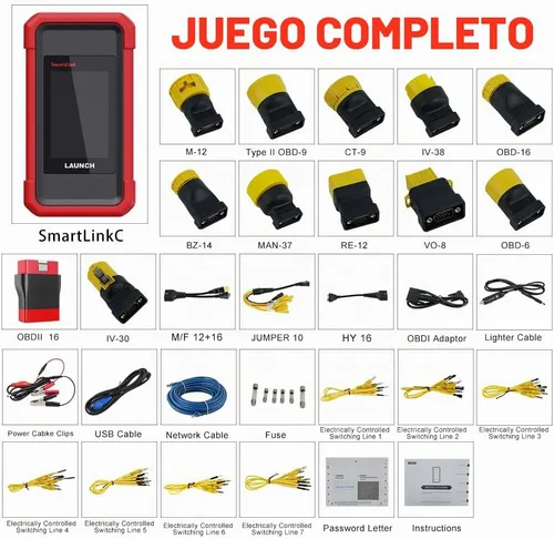 Vista 2 de Launch X431 SmartLink Módulo de diagnóstico resistente, compatible con X431 PRO3S+, V+, PAD3, PAD7 para camiones HD de 24 V y vehículos comerciales