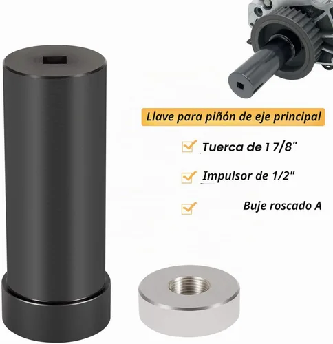 Vista 2 de Llave de piñón de eje principal para motor Harley-Davidson Big Twins 1936-2006 y doble leva, herramienta de enchufe de polea de eje principal de 1
