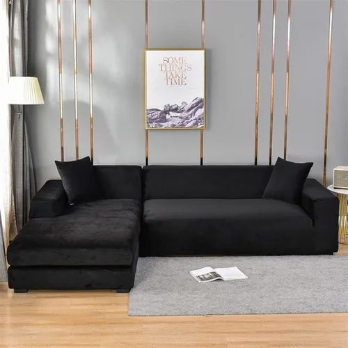 Vista 19 de MIPOPS Fundas de sofá de tela de terciopelo, funda elástica para sofá seccional, funda de sofá en forma de L, funda para sillón diván para sala de J