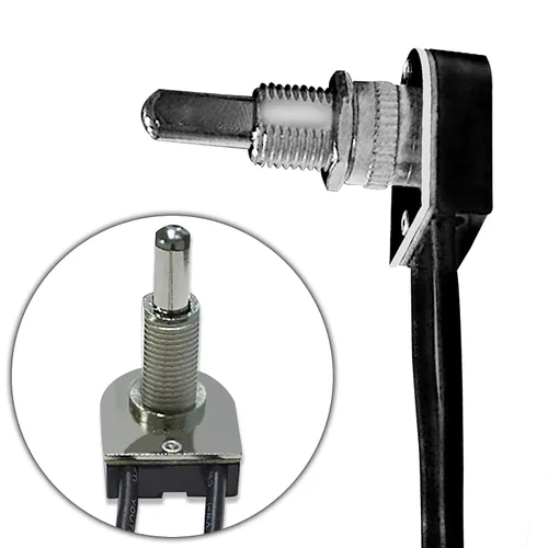 Vista 2 de Interruptor de botón Zing Ear ZE-107M ON-Off 5/8 "Lámpara de luz 3A 250VAC/6A 125VAC/3A 125VL/3A 125VT Prensa de dos etapas Interruptores con cable