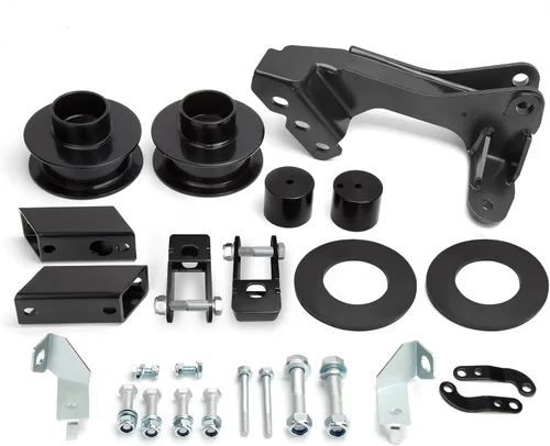 Vista 8 de KSP 2" Kits de elevación para F250 F350 1999-2022, espaciador de elevación frontal de 2 pulgadas con extensores de perno de 3/4" compatibles