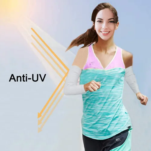 Vista 6 de LiXiongBao 4 pares de mangas de protección solar UV, UPF 50 manga de compresión deportiva refrescante para mujeres, hombres y adolescentes, suave