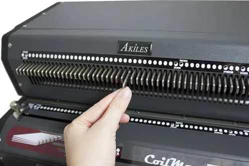 Vista 5 de Akiles ACM-EX41+ Modelo CoilMac-EX41+ - Punzón eléctrico todo en uno, insertador eléctrico y engarzador manual; agujeros ovalados especiales