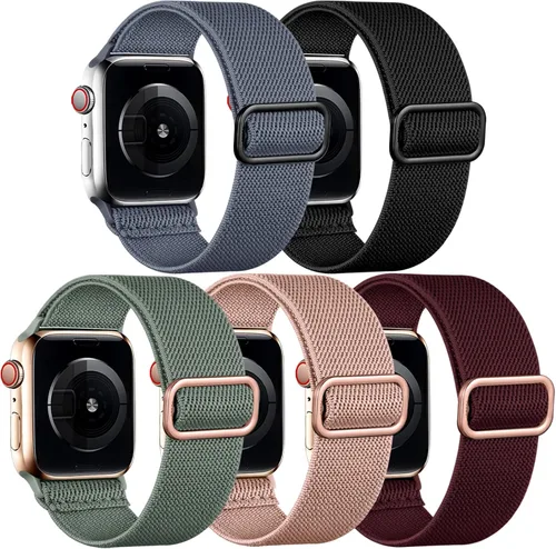 Vista 11 de Easuny Bandas elásticas bohemias compatibles con Apple Watch de 1.5 pulgadas, 1.57 pulgadas, 1.65 pulgadas y de 1.73 pulgadas para mujeres, hombres