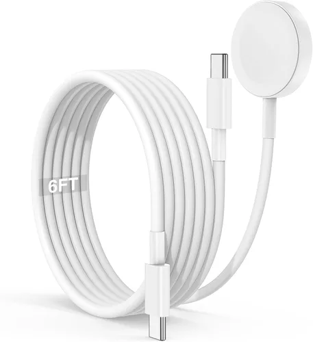 Vista 17 de Cable de carga USB C a C de 6 pies, 60 W, cable de carga rápido tipo C a C para Apple iPhone 17 Pro Max/17 Air/16 Pro Max/15 Plus, MacBook Pro