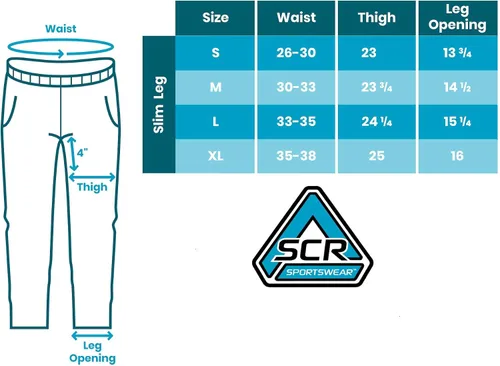 Vista 4 de SCR - Pantalones deportivos para hombre, pantalones atléticos de entrepierna larga color negro, gris y azul marino, 30L 32L 34L 36L 38L