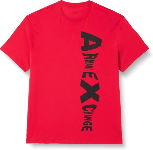Vista 10 de Armani Exchange Camiseta Triangulation con cuello redondo para hombre Negro