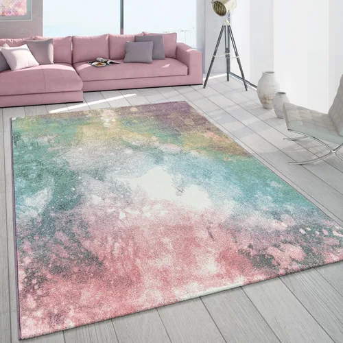 Vista 6 de Paco Home Alfombra colorida con diseño abstracto en multicolor, tamaño: 2' x 3'3