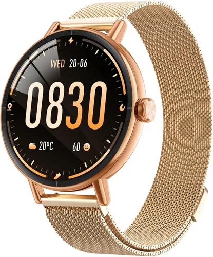 Vista 12 de Yoever Smart Watch for Men Women,1.57" 43mm HD Scree,BT Calling,2 Straps