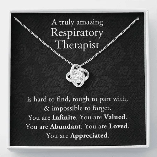Vista 2 de Collar con tarjeta de mensaje, joyería hecha a mano, regalos de Navidad, terapeuta respiratorio, regalos para terapeuta respiratorio, agradecimiento