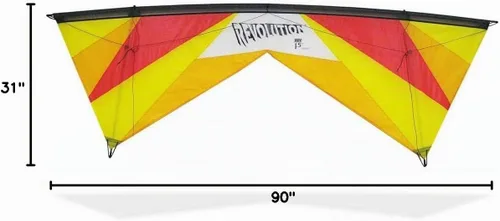 Vista 9 de Revolution Kites EXP Sport Wing Kite con tecnología Reflex (mangos/juego de línea/manual de instrucciones