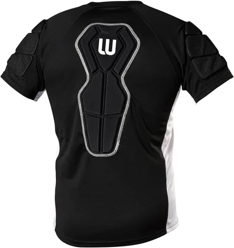 Vista 2 de Winnwell Camisa de compresión acolchada para hombre, camiseta deportiva para fútbol, hockey, béisbol y paintball