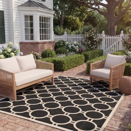 Vista 42 de SAFAVIEH Courtyard Collection CY6924 - Alfombra decorativa para interiores y exteriores, impermeable, fácil de limpiar, 2 pies 3 pulgadas x 6 pies 7