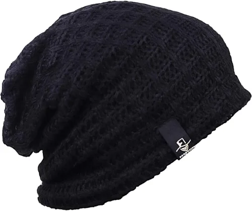 Vista 11 de FORBUSITE - Gorro holgado de punto para hombre, de gran tamaño, para verano e invierno B08