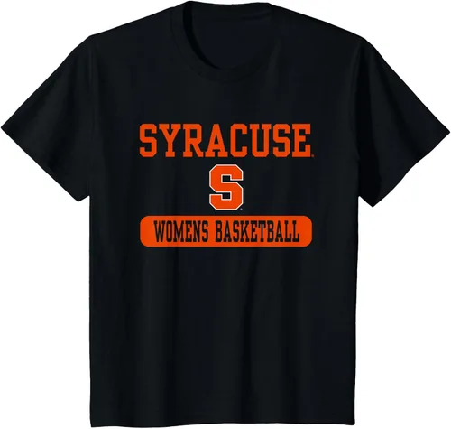 Vista 13 de Camiseta de baloncesto naranja de Syracuse para mujer con licencia oficial, Negro