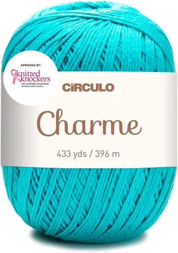 Vista 57 de CIRCULO Charme - Paquete de hilo para tejer y ganchillo, 3 bolas de 100% algodón virgen brasileño mercerizado, peso deportivo suave, color 2012