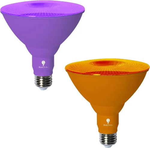 Vista 9 de Bluex Bulbs Paquete de 2 bombillas de luz LED BlueX Par38 de inundación color rojo - 18W (equivalente a 120 vatios) - Clasificación de humedad