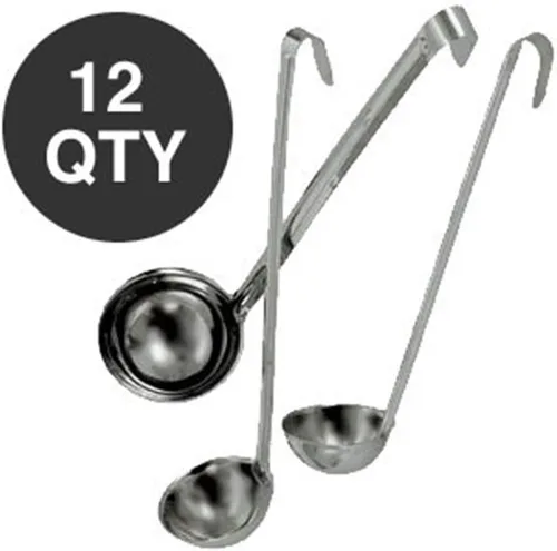 Vista 2 de DOZEN 1 OZ SOPA LADLE CON MANGO DE 10.5" - AL POR MAYOR