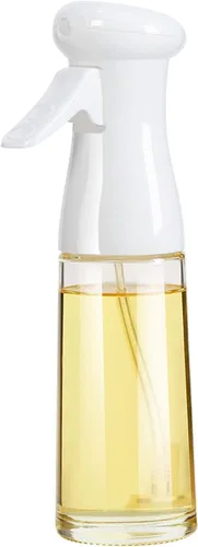 Vista 6 de Pulverizador de aceite de vidrio, 7 onzas, pulverizador de aceite de oliva portátil de grado alimenticio para freidora de aire, cocina, ensalada