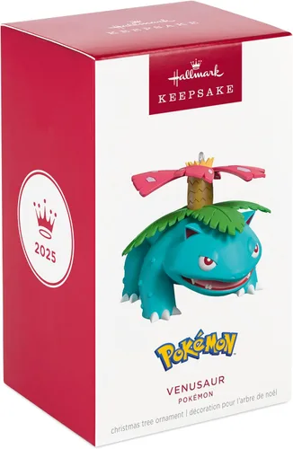 Vista 7 de Hallmark Keepsake - Adorno navideño 2025, Pokémon Venusaur, Regalos para fans de Pokémon