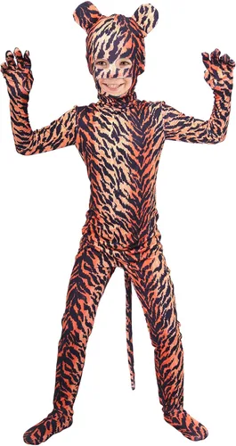 Vista 3 de Gaoin Bonito disfraz de leopardo de elastano para niños y niñas