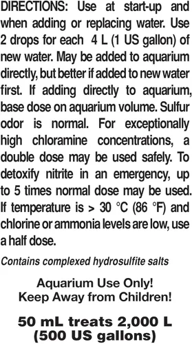 Vista 2 de Seachem Prime - Acondicionador para agua dulce y salada - Removedor de químicos y desintoxicante 50 ml