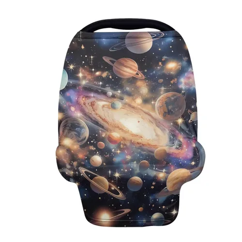 Vista 8 de Binienty Axolotl - Toldo para asiento de automóvil para mujer, diseño de delfín, con estampado de animales, para lactancia, estirable