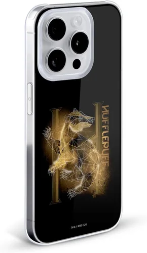 Vista 2 de Head Case Designs Funda rígida con licencia oficial de Harry Potter Hufflepuff Deathly Hallows XVIII compatible con Apple iPhone 13 Mini