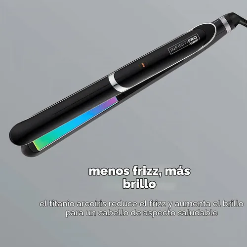 Vista 2 de INFINITIPRO DE CONAIR - Plancha para el pelo plana de titanio arcoíris, 1 pulgada