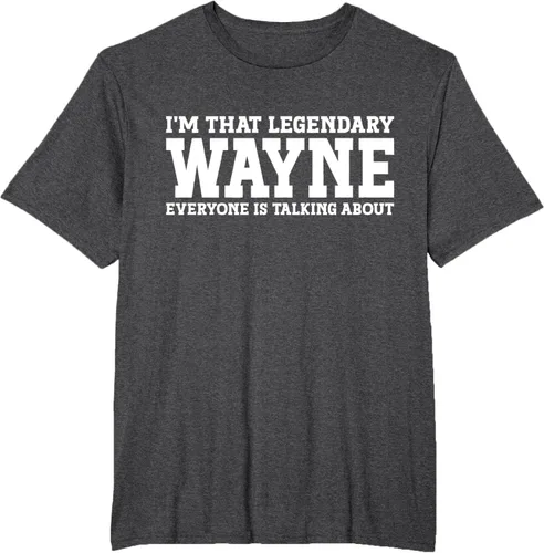 Vista 20 de Wayne Personal Name Funny Wayne Camiseta, Negro
