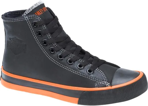 Vista 2 de HARLEY-DAVIDSON FOOTWEAR Nathan para hombre, NegroNaranja Vulcanizado Hi-top