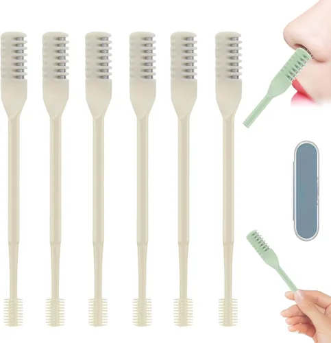 Vista 12 de Cortador de vello nasal 2 en 1, herramienta manual mejorada 2025 de rotación 360° para eliminación de vello de fosas nasales con caja de Profundo G