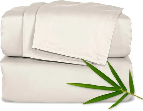 Vista 10 de Pure Bamboo Sábanas Twin, Juego de Sábanas de Cama de Viscosa 100% Orgánica Genuina Derivada de Bambú, Lujosamente Suaves y Refrescantes, Doble