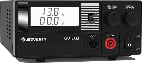 Vista 10 de PS-30SWX fuente de alimentación universal de banco regulada DC, convertidor de energía AC a DC, 13.8V (5-15V ajustable) 30A (máx.), con conector