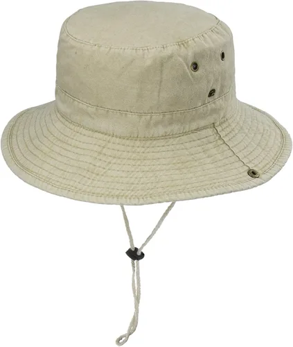 Vista 2 de Sombreros para el sol para hombre con protección UV, ala ancha, sombrero de safari de pesca Caqui