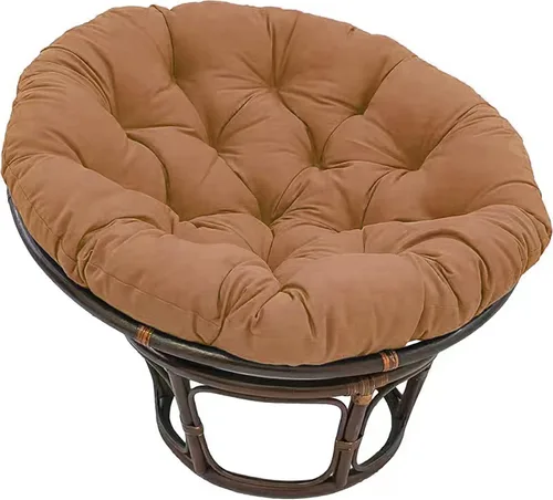 Vista 12 de HUHJYUGE Cojín de asiento para cesta colgante de 16 x 16 pulgadas, cojín para silla de columpio suave, cojín redondo para silla de huevo colgante