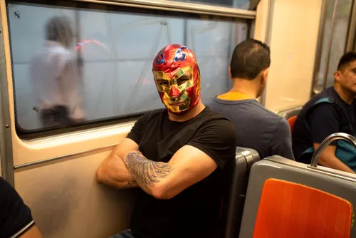 Vista 3 de Máscaras de Lucha Libre de Calidad Profesional Disfraz auténtico de Lucha Libre - Talla Adulto Máscaras de Luchador Made in Mexico