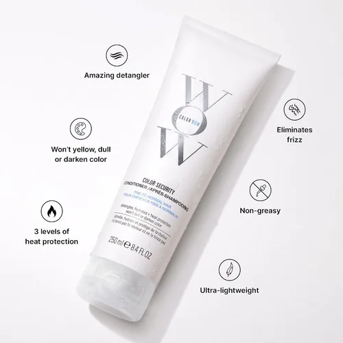 Vista 4 de Acondicionador COLOR WOW Color Security para cabello fino a normal – Hidratación sin peso para cabello fino, delgado y frágil Desenreda, nutre +