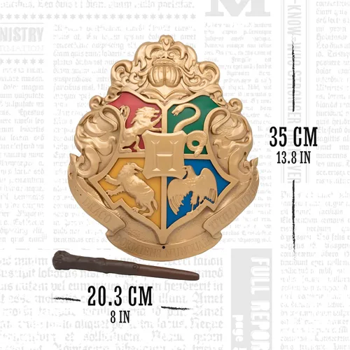 Vista 6 de Paladone - Harry Potter - Escudo de Hogwarts - Lámpara con Varitas de Control Negro