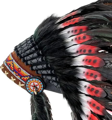 Vista 13 de Novum Crafts Tocado de plumas Inspirado en indios nativos americanos Elige