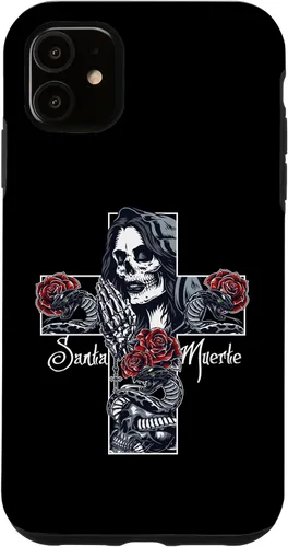 Vista 8 de Funda con diseño de calavera de Santa Muerte para iPhone 17