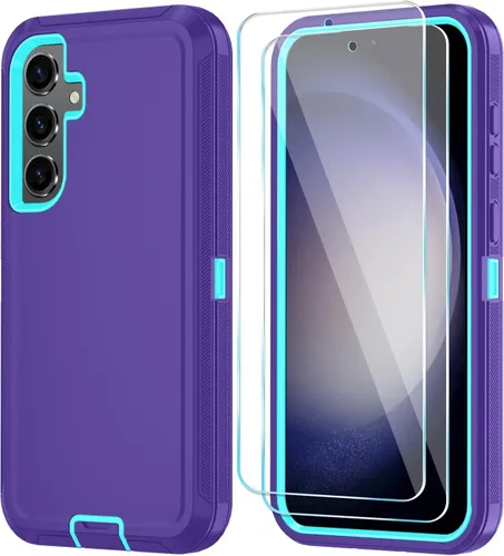 Vista 28 de ONOLA Funda para teléfono Samsung Galaxy S24 FE con protector de pantalla HD, funda para teléfono de servicio pesado resistente a golpes y caídas