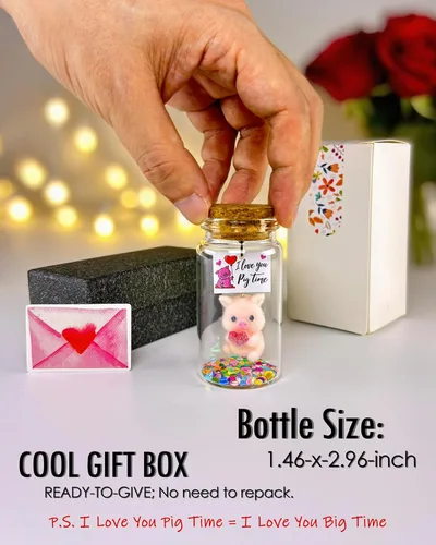Vista 2 de Regalos de aniversario para él y ella, bonito mensaje romántico en botella, regalo para novio, novia, divertidos regalos de San Valentín, Navidad