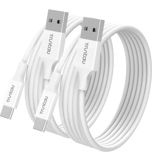 Vista 14 de Cable de carga rápida de nailon trenzado USB A a USB C de 3 pies, compatible con iPhone 17/17 Pro/16e/16 Plus/15 Pro/15, Samsung Galaxy