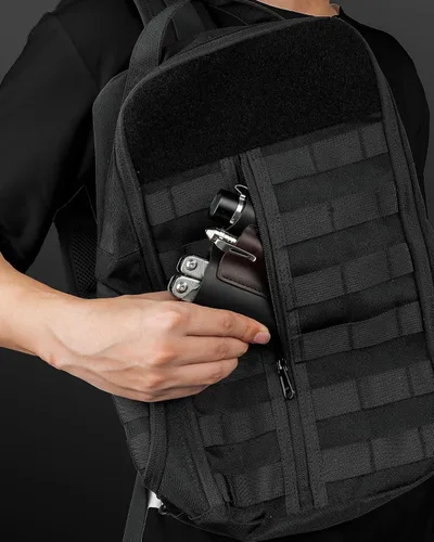 Vista 8 de VIPERAED PJ38 Funda multiherramienta de cuero para hombres, 4 en 1, organizador de bolsillo EDC para cuchillo de bolsillo, linterna multiherramienta