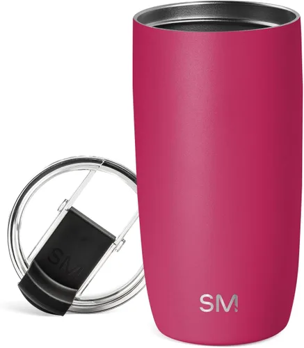 Vista 65 de Simple Modern Taza de café de viaje Tumbler con tapa abatible Reutilizable, aislada, de acero inoxidable, taza de café helado Cold Brew, termo
