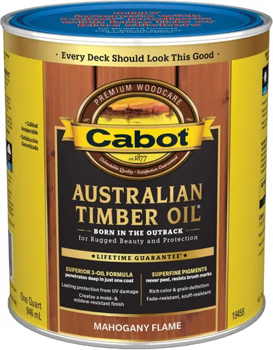 Vista 21 de Cabot Aceite de madera australiano, natural, 1 cuarto de galón
