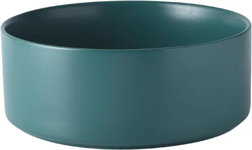 Vista 18 de Cuenco elevado de cerámica de 6 pulgadas para perros – Tazón de comida y agua para perros de 30 onzas con soporte elevado de bambú antideslizante